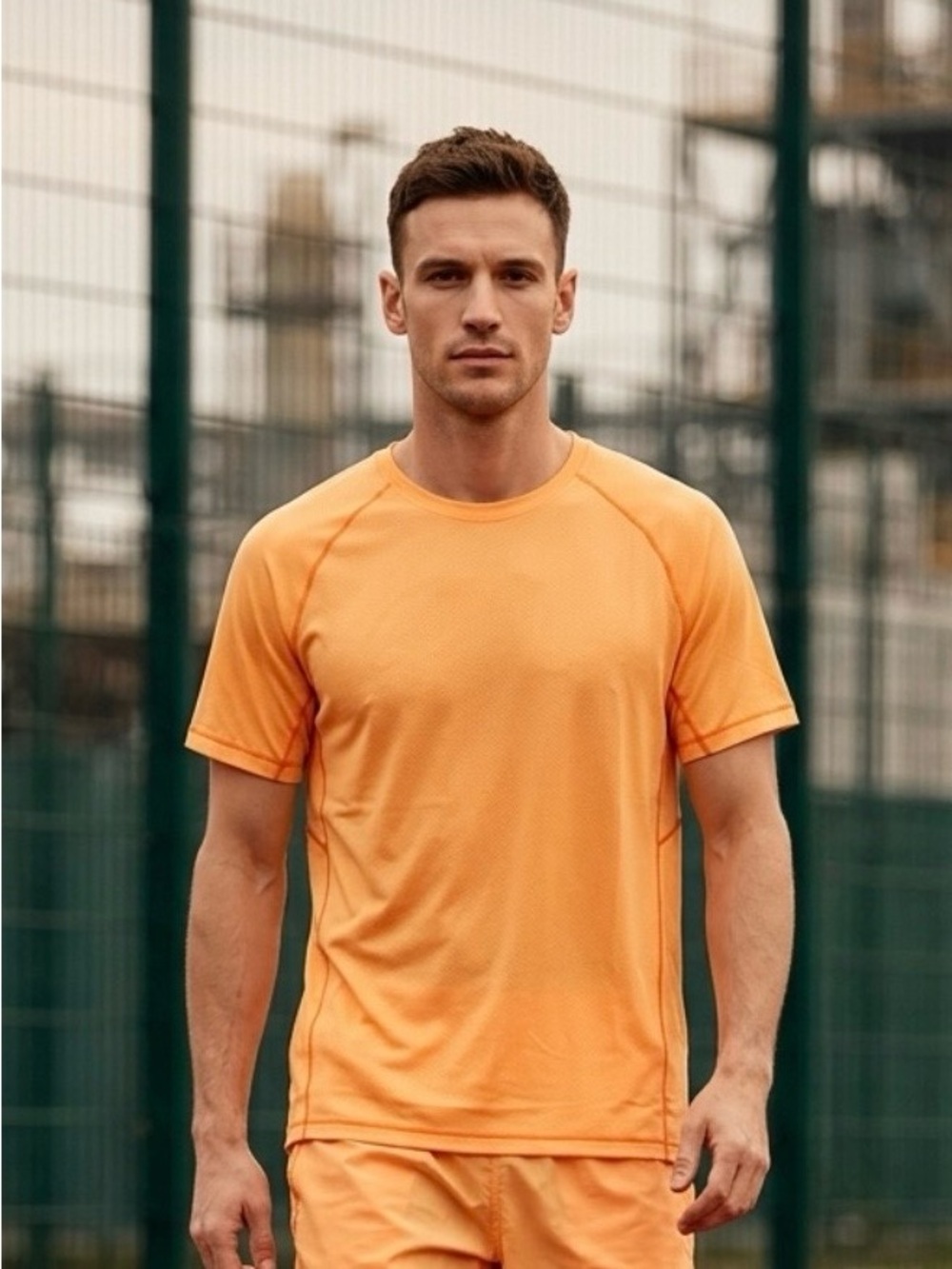 Old Navy Tee Short Sleeve Athletic Moisture Wicking Orange